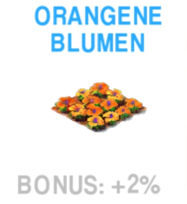 Orangene Blumen        